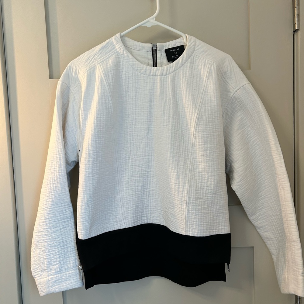 Helmut Lang for Barneys NY White and Black Sweater